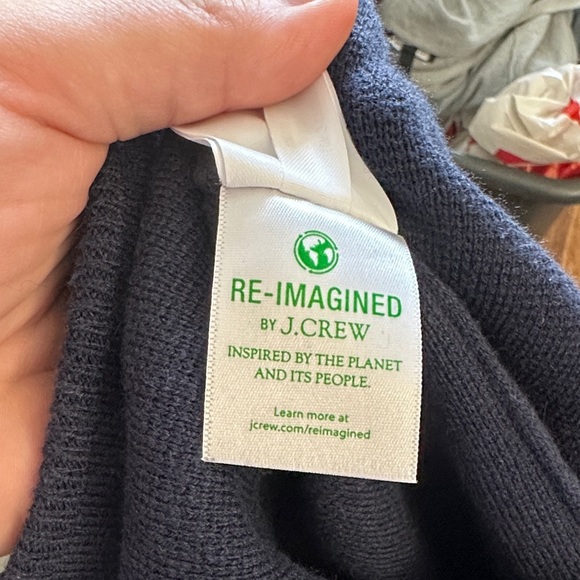 Navy Knit j crew Pants - Picture 4 of 7